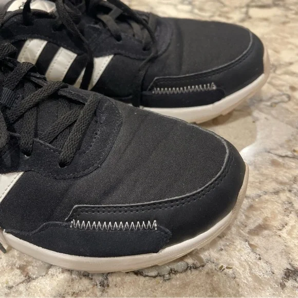 Adidas Retrorun Womens Sneakers Black White Retro Running Shoes EH1859 Size 9.5 - Picture 10 of 15